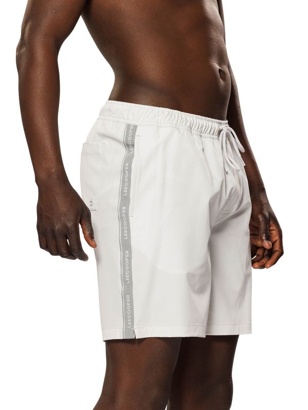 מכנסי בגד ים עם הדפס צד לגברים