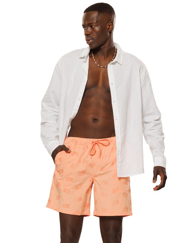 מכנסי בגד ים עם הדפס לגברים