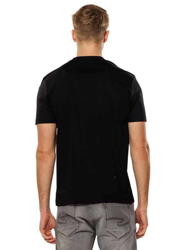 טי שירט עם תווית לגברים SLIM FIT