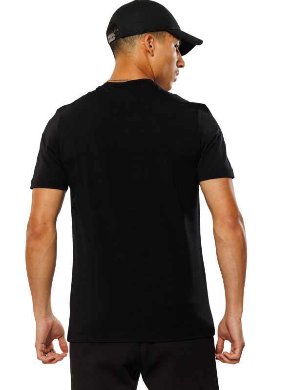 טי שירט קצרה לגברים בהדפס CIRCLE