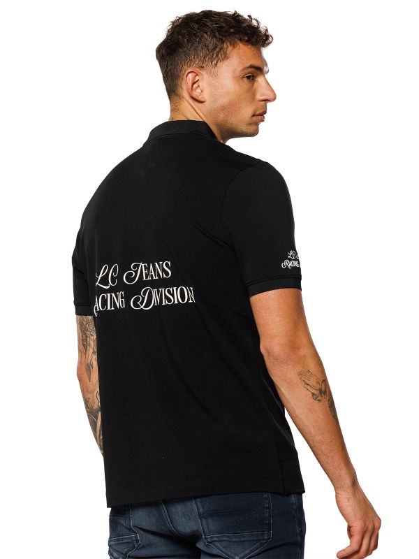 חולצת פולו לגברים עם הדפס דו צדדי