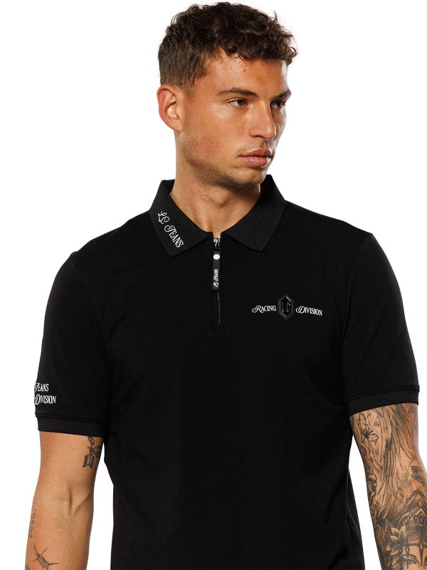 חולצת פולו לגברים עם הדפס דו צדדי