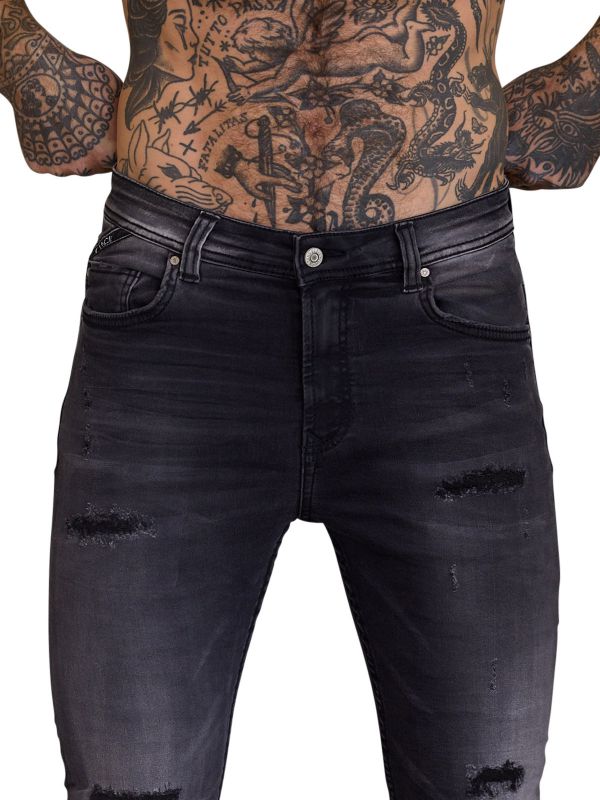 ג’ינס ELEVEN לגברים במראה אורבני ומשופשף