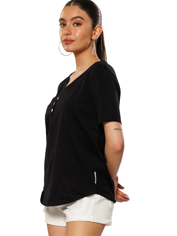 טי שירט אה סימטרית לנשים