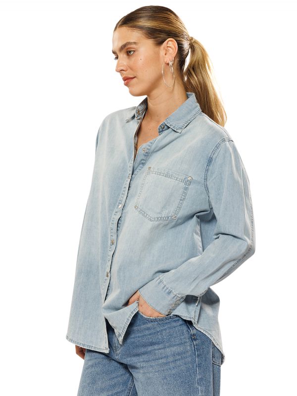 חולצת ג’ינס ארוכה לנשים