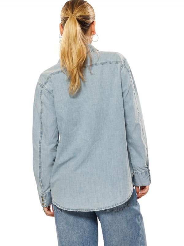חולצת ג’ינס ארוכה לנשים