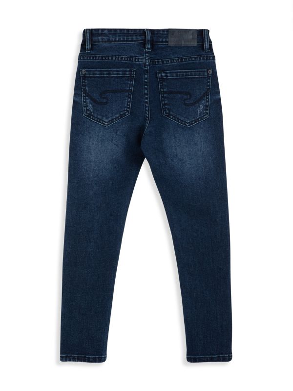 ג’ינס OSCAR שחור כחול לילדים עם קרעים