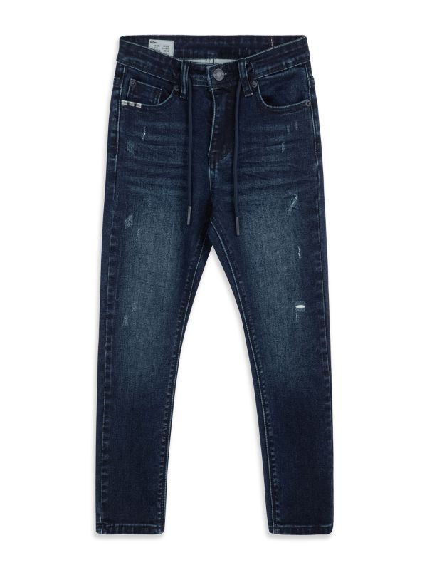 ג’ינס OSCAR שחור כחול לילדים עם קרעים