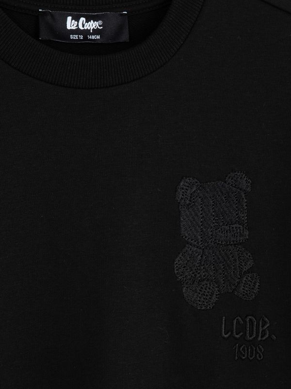 טי שירט קצרה עם הדפס דו צדדי לילדים