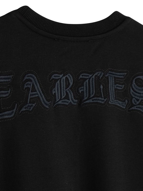 טי שירט קצרה עם הדפס דו צדדי לילדים