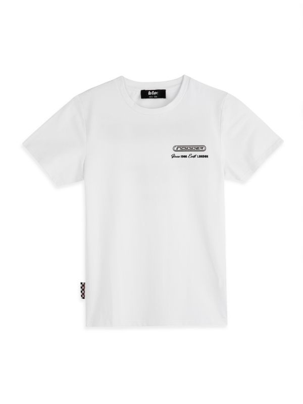 טי שירט קצרה עם הדפס דו צדדי לילדים