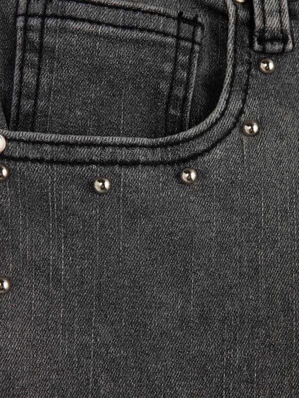 מכנסי ג’ינס ארוכים עם ניטים לילדות