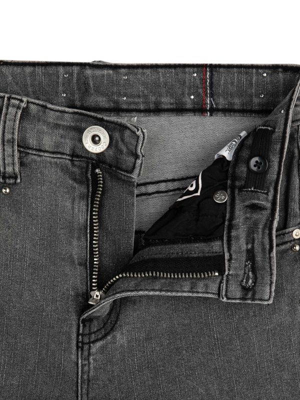 מכנסי ג’ינס ארוכים עם ניטים לילדות