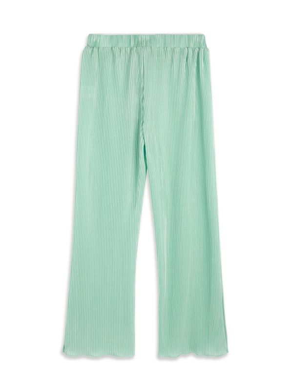 מכנסיים ארוכים דוגמת פסים עם שרוך לילדות