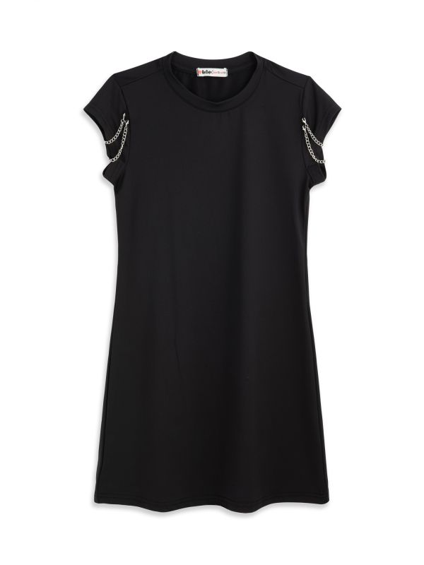 שמלת אריג עם שרשרת לילדות