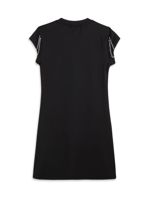 שמלת אריג עם שרשרת לילדות