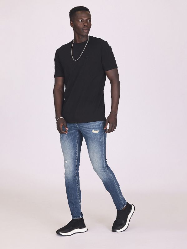 ג’ינס קרוע בגזרה צרה לגברים