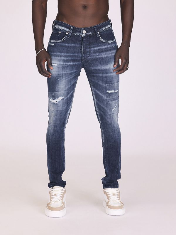 ג’ינס משופשף וקרוע לגברים