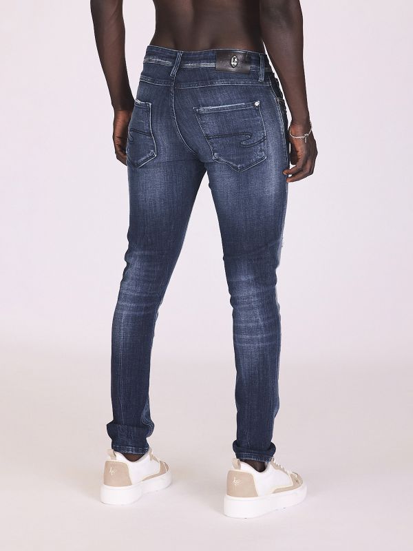 ג’ינס משופשף וקרוע לגברים