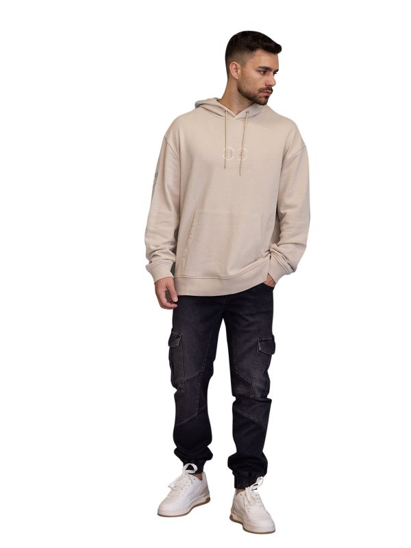 קפוצ’ון ELEVEN לגברים בסטייל נקי עם כיתוב אחורי