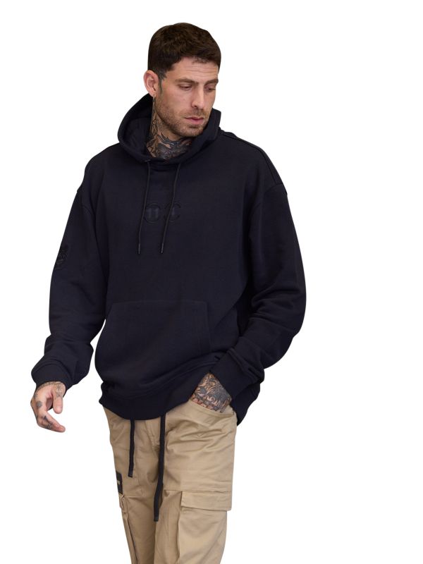 קפוצ’ון ELEVEN לגברים בסטייל נקי עם כיתוב אחורי