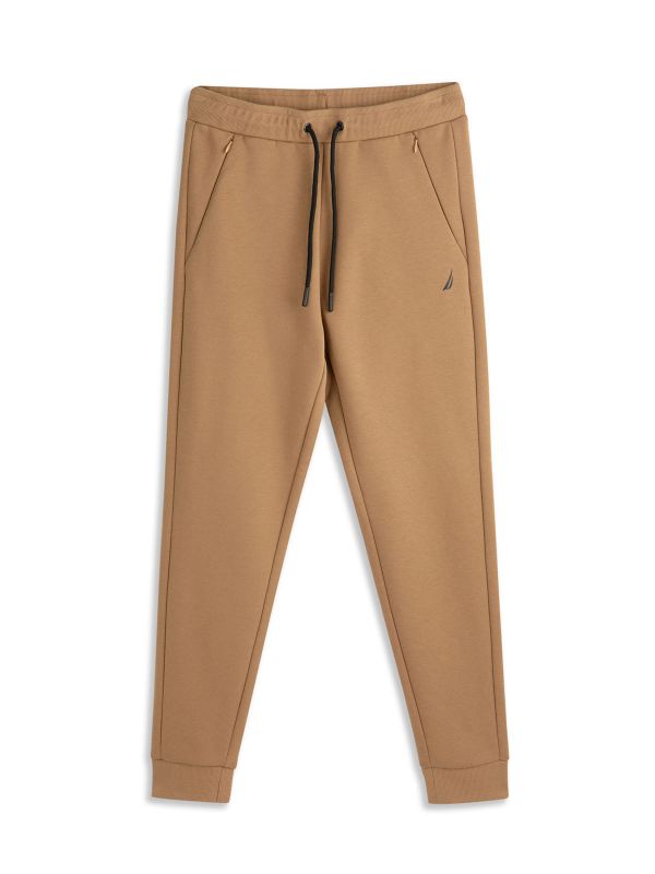 מכנס טרנינג עם גומי מתכוונן לבנים