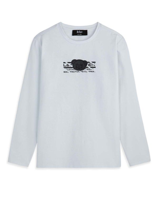 טי ארוך לוגו בנים