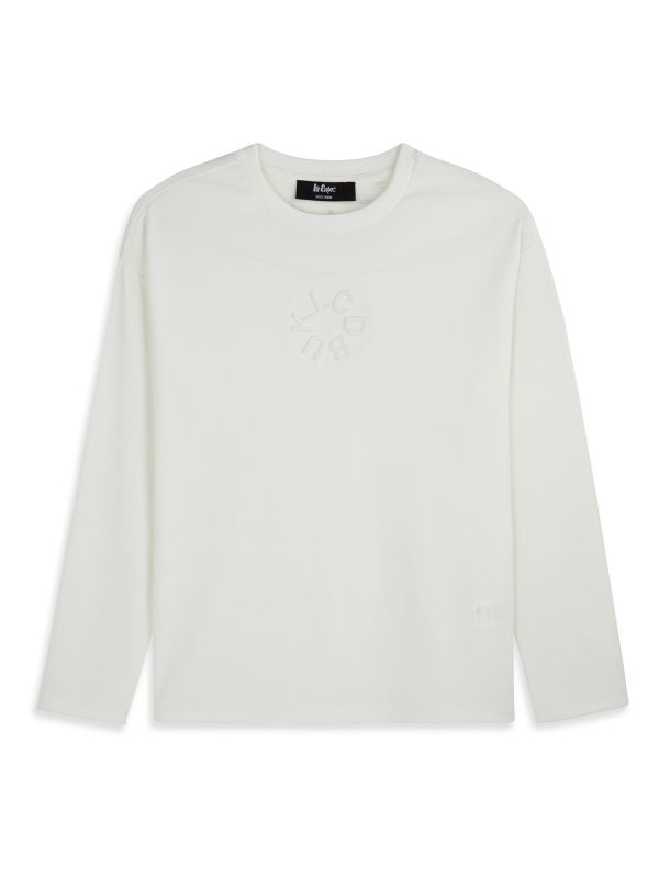 טי ארוך עם תג בנים