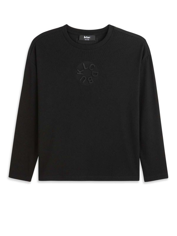 טי ארוך עם תג בנים