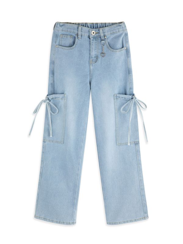 ג’ינס גזרה רחבה בנות