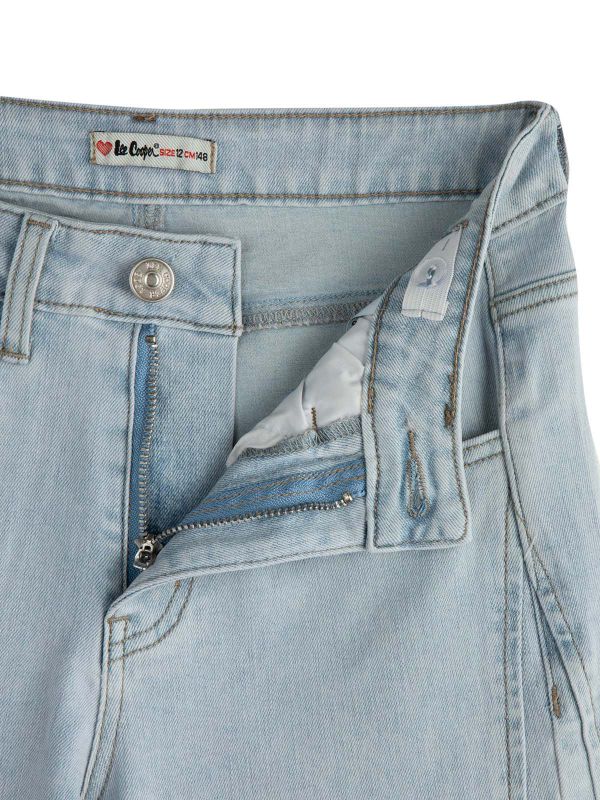 ג’ינס עם קשירה בצד לבנות