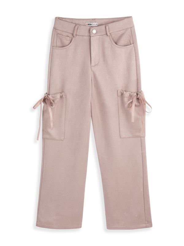 מכנסי טרנינג עם שרוכים בצדדים בנות