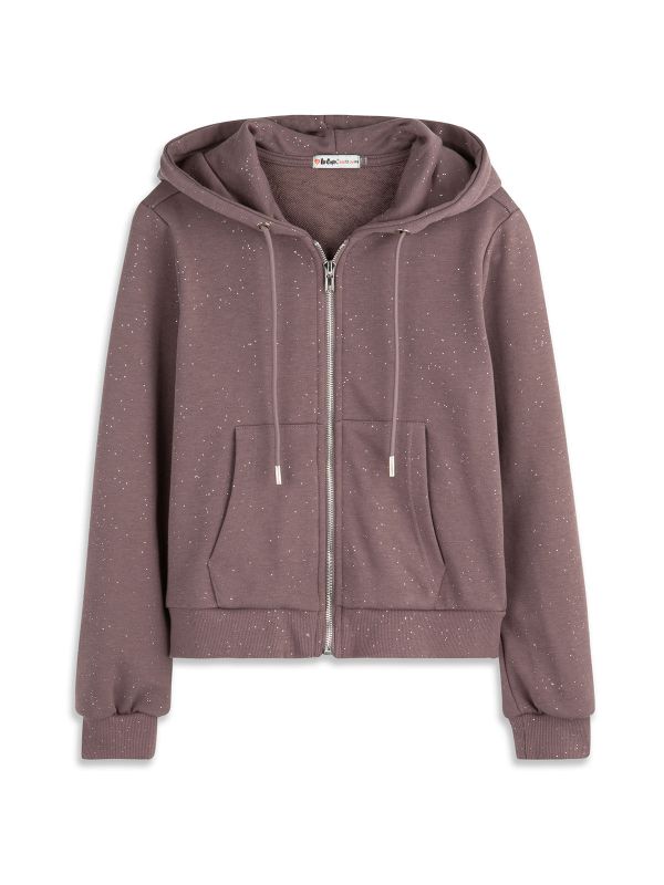 קפוצ’ון קרופ עם רוכסן בנות