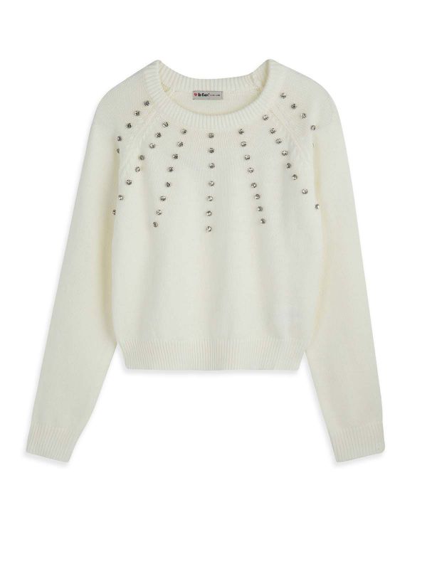 סריג קרופ מעוטר בנות