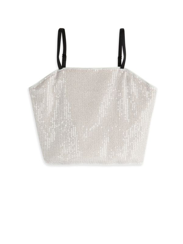 טופ קרופ עם רצועות בנות