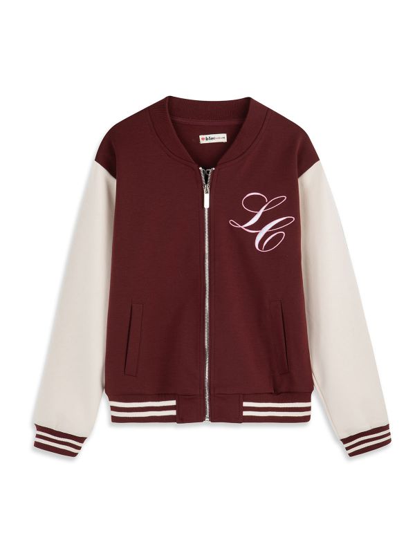 ז’קט בייסבול בשילוב צבעים בנות