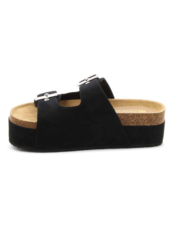 כפכפי פלטפורמה עם רצועות לנשים