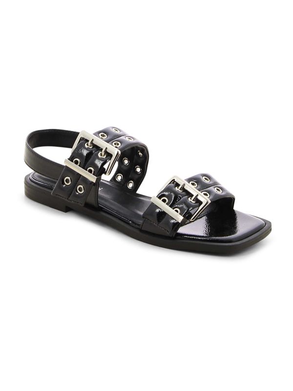 סנדלי רצועות מטאליים לנשים