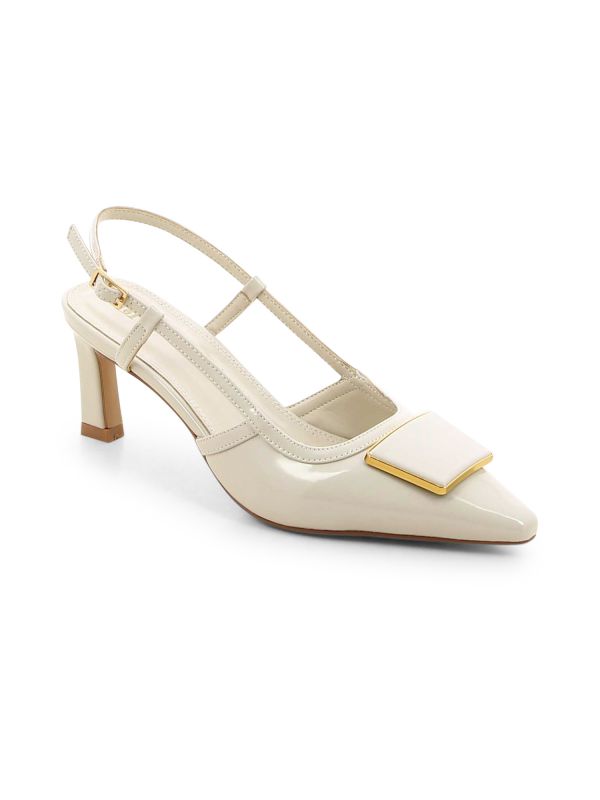 נעלי סירה עם עקב ואבזם מתוכשט