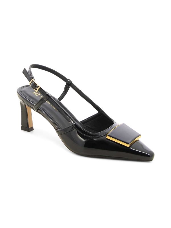 נעלי סירה עם עקב ואבזם מתוכשט