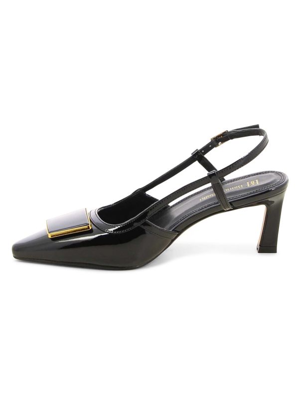 נעלי סירה עם עקב ואבזם מתוכשט