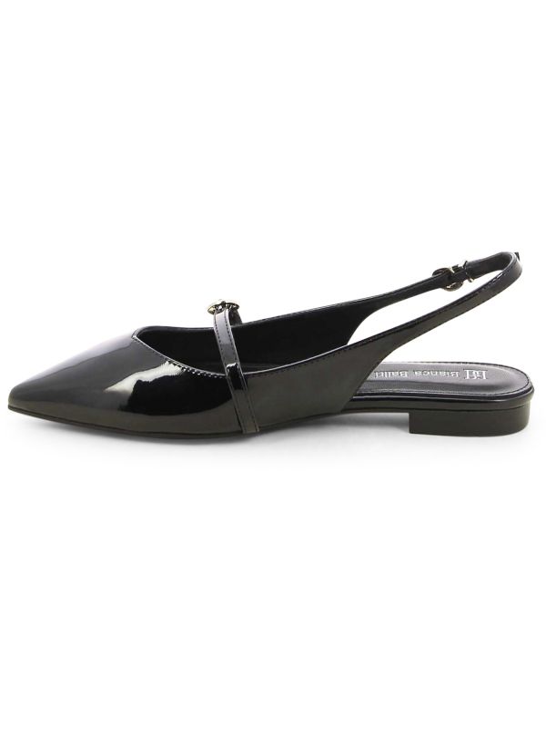 נעלי סירה שטוחות מטאליות לנשים