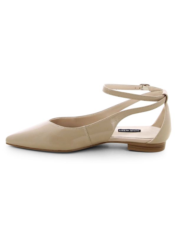 נעלי סירה שטוחות לנשים עם רצועת קרסול