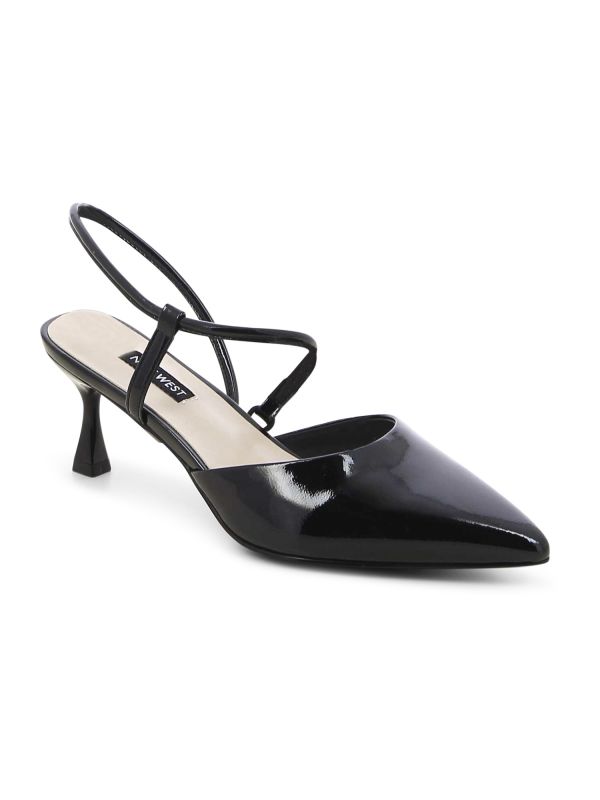 נעלי סירה עם עקב ופתח אחורי לנשים