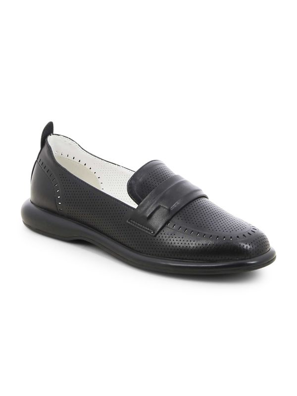 נעלי מוקסין דוגמא מחוררת לנשים