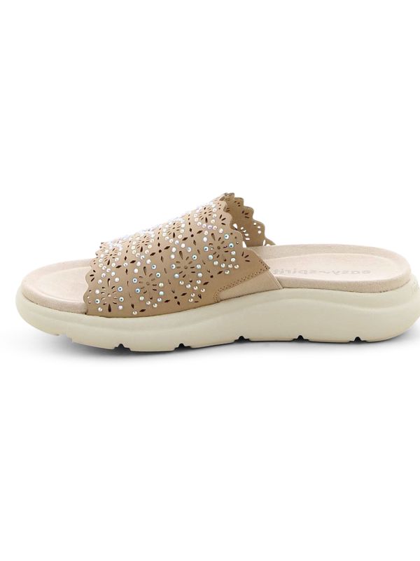 כפכפי נוחות רצועה עם אבנים לנשים