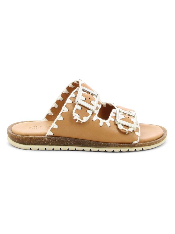 כפכפי רצועות עם רקמה לנשים