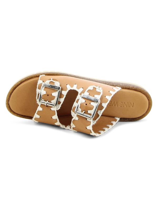 כפכפי רצועות עם רקמה לנשים