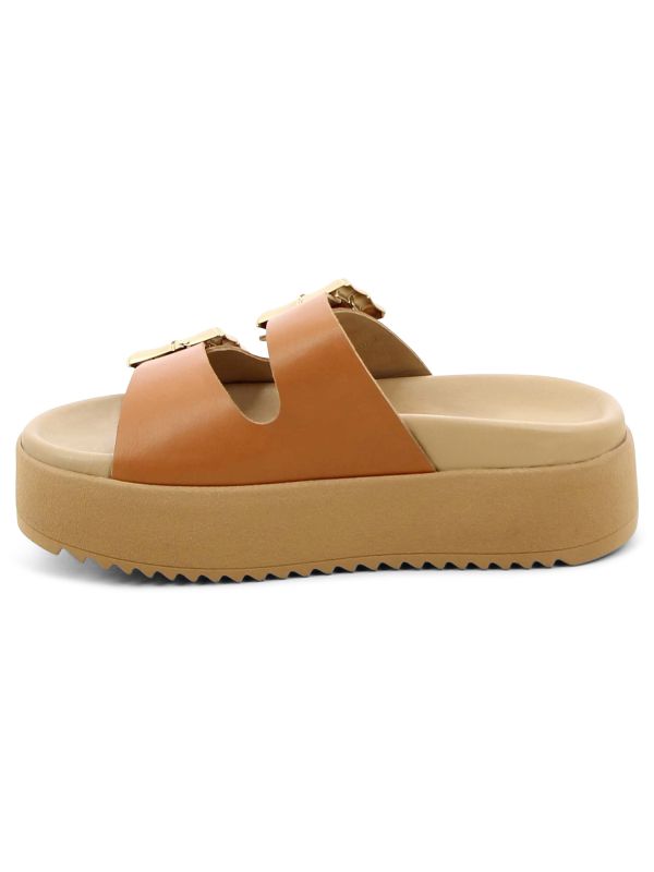 כפכפי פלטפורמה עם רצועות לנשים