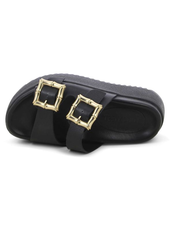 כפכפי פלטפורמה עם רצועות לנשים